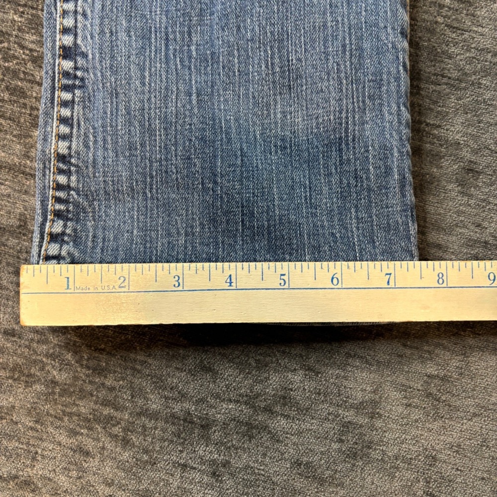 Wrangler Q-Baby Ultimate Riding Jeans Medium Wash Bootcut Size 28x34 Western Y2K - Picture 10 of 10
